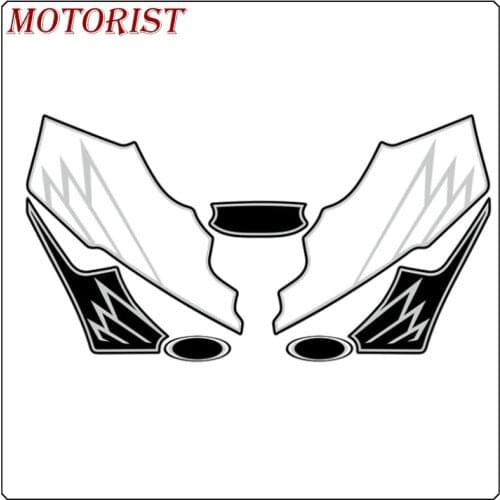 MOTORIST Front Fairing Motor Number Board 3D Gel Protector for HONDA CBR900RR-RRW-RRX 1995-1999