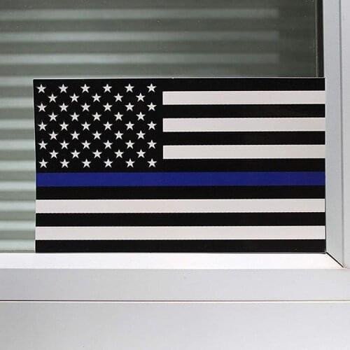 Car Stickers Lives Matter Police USA American Thin Blue Line Flag Car Decal Sticker
