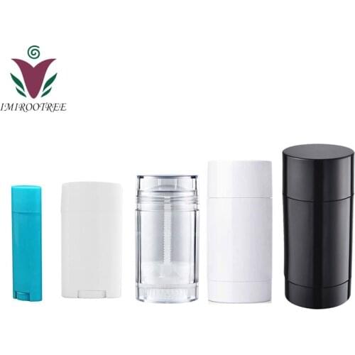 3pcs 5ml 15ml 30ml 50ml 75ml Colorful Round Deodorant Container Plastic AS bottom-filling Cosmetic Bottles DIY Deodorant Tubes