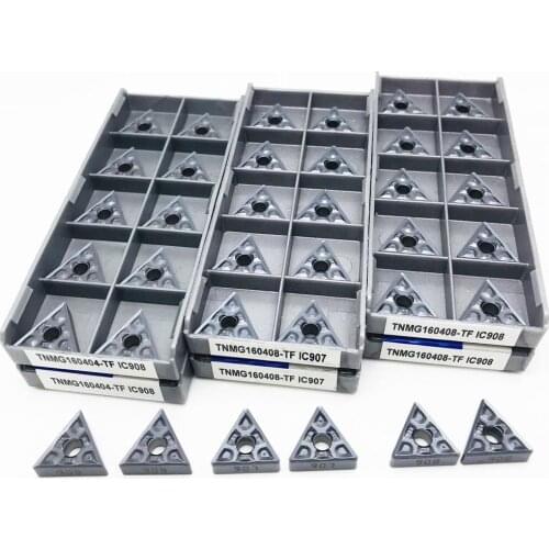 TNMG160404 TNMG160408 TF IC907 IC908 external turning tool high quality carbide TNMG 160404 lathe tool parts turning insert