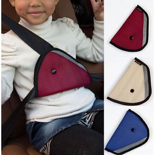 Triangle Child Car Safety Belt Holder Child Resistant seat cover Protector Shave Baby Adjuster Car Seat Belt Extender