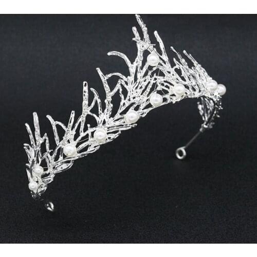 Jeweled Crowns Beautiful Headpiece Wedding Crown Wedding Tiaras Hair Accessories for Prom Birthday Costume Party LB