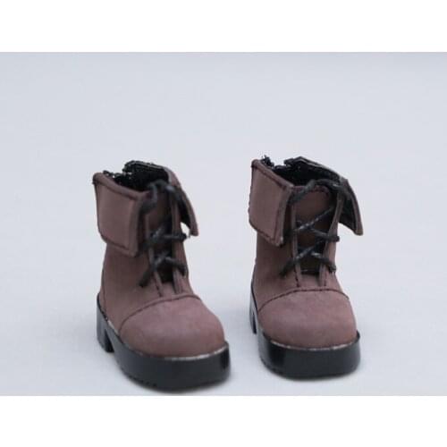 1/6 scale BJD SD doll Brown boots shoes for YOSD doll accessories . not include doll and other C0638