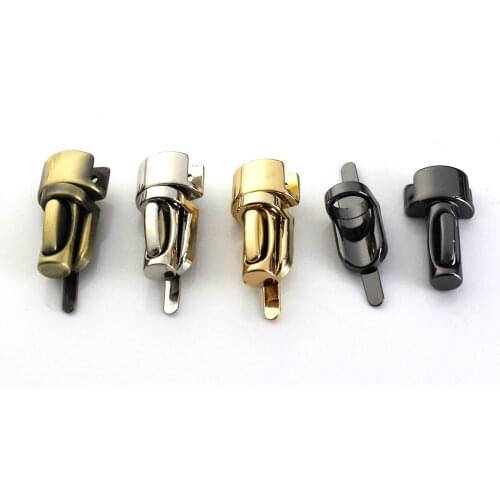 1pcs Metal Strip Push Lock Bag Briefcase Spring Lock Snap Decorative Clasps Closure DIY leather Bag Accessories