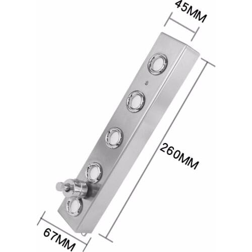 5 head ultrasonic fog generator 2L/H large fog volume landscape rockery equipment fog head DC 48V single row 5 hole fog