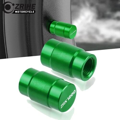 Motorcycle Accessories Couple Aluminum For KAWASAKI Z ZRX1200 1200 R X Vehicle Wheel Tire Valve Stem Caps Covers Universal cycle