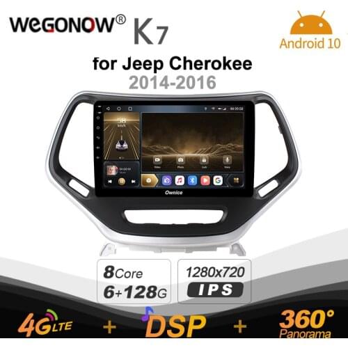 Android 10.0 6G+128G Ownice K7 Car autoradio Multimedia for Jeep Cherokee 5 KL 2014 - 2018 radio system unit 360 Panorama 4G LTE