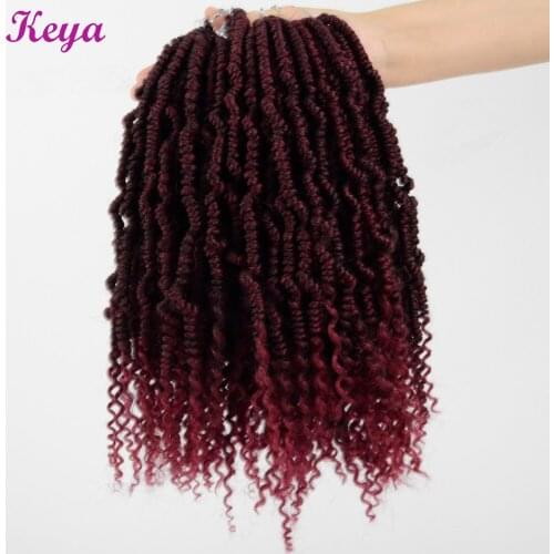 Boom Twist 12Inch Passion Spring Twist Hair 24 roots/pack Braiding Hair Extensions Crochet Hair Nubian Twist Synthetic Hair