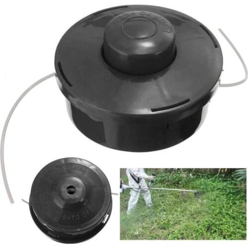 Black Universal Nylon Brush Cutter Mower Bump Spool Grass Trimmer Head Accessories