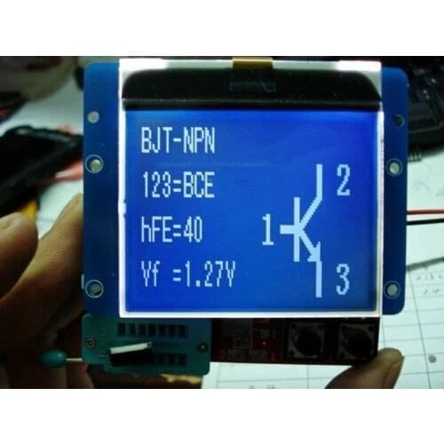 Large-screen display12864 LCD Transistor Tester Diode Triode Inductor Capacitance ESR Meter LCR METER TEST MOS/PNP/NPN