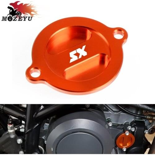 For 65SX 85SX 105SX 125SX 250SX 525SX 450SX 540SX CNC Aluminum Refit Motorcycle Accessories Engine Oil Filter Cover Cap