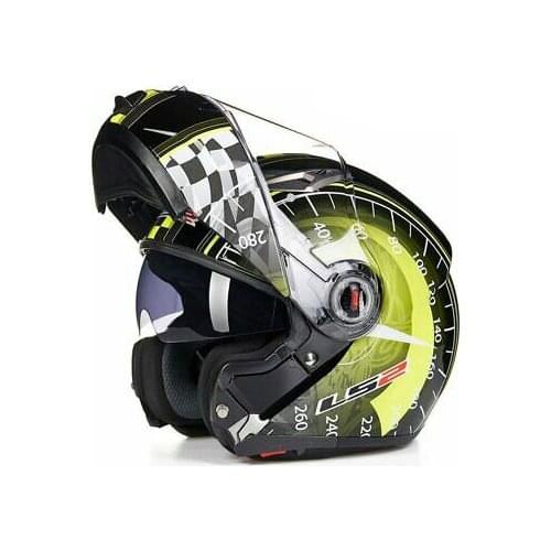 LS2 FF370 Double Sun Visor Motorcycle Full Face Helmet Motorbike Flip Up Helmets Motocross Street Racing Modular Capacete ECE