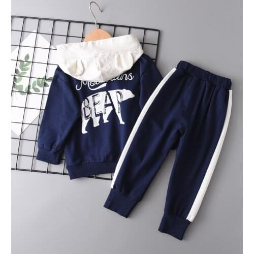 Menoea 1-5 Years Kids Boys Clothing Sets 2020 Autumn Toddler Baby Letter Print Outfits Boy Top and Pants Sport Clothes Suits