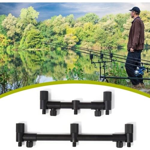 Metal Fishing Rod Bite Alarms Holder Pole Buzz Bar Stand Adjustable Carp Fish for Outdoor Fishing Portable Accessories