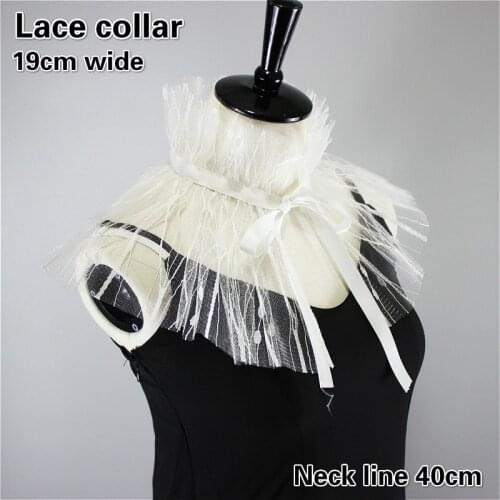 Fashion Jacquard Net Yarn Bow Knot Lace Collar Ladies All-match Clothes Decoration Travel Shopping Business Personality Shawl