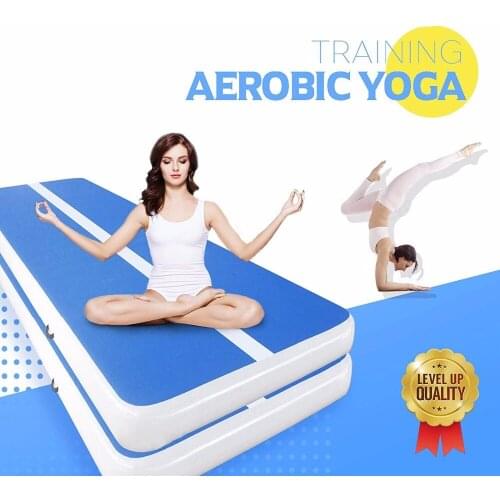 Inflatable Gymnastics AirTrack Tumbling Air Track Floor Trampoline Electric Air Pump for birthday Home Use/Training/Cheerleading