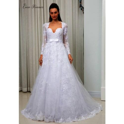 New arrival V neck Elegant A line Wedding Dress vestido-de-noiva Pearls Beads Lace Embroidery Plus Size Wedding Dresses W0112