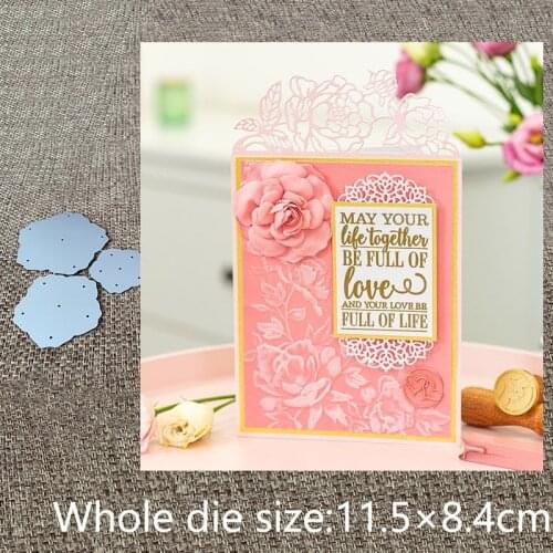 New Design Craft Metal stencil mold Cutting Dies 3pcs flowers decoration scrapbook die cuts Album Paper Card Craft Embossing