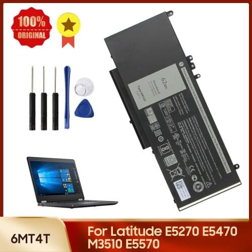 Original Battery 6MT4T for Dell Latitude E5250 E5270 E5450 E5570 E5470 E5550 WTG3T 7V69Y K3JK9 R9XM9 Genuine Laptop Battery