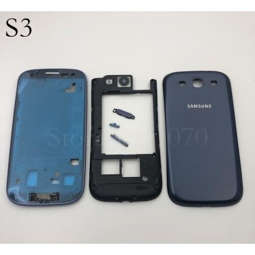 Full Housing Case Replacement Parts for Samsung Galaxy S3 SIII i9300 i9305 9300 Front Middle Frame Bezel Back Cover
