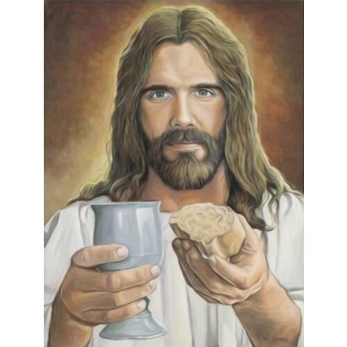 Religious Jesus picture 5D Full Round diamond painting diy diamond mosaic cross stitch Home Decor diamond embroidery crafts