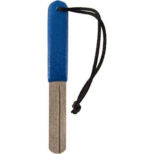 Fishhook Sharpener Double Side Single Dual Grooves Diamond File With Handle Fishing Hook Sharpening Tool Accessory