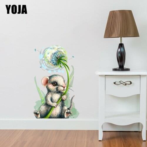YOJA 38×60.3CM Gorgeous Dandelion Bunny Personality Wall Stickers Decor Fashion Home Decoration 8WS0369