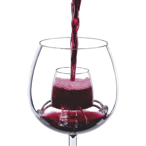 Fountain Wine Glass Creative Goblet Footless Wine Glass Gift Set Wine Set Hangover Cup