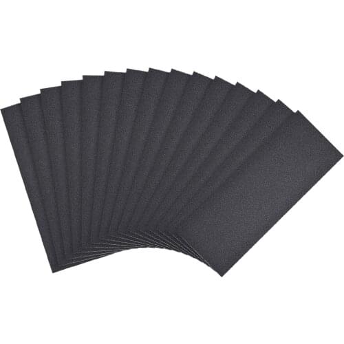 Uxcell Waterproof Sandpaper, Wet Dry Sand Paper, 9 x 3.7inch for Wood Furniture Metal Automotive Polishing 15 Pcs