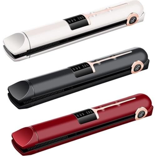 Wireless Hair Straightener Ceramic Rechargeable Mini Flat Iron Hair Curling Irons Styling Tools Cordless Beard Hair Straightener