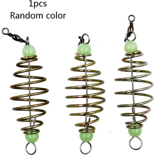 Olive-Type Explosion Hook With Spring Fishing Gear Accessories Fishing Tackle Luminous Beads Bait Spring Bait Fishing Bait