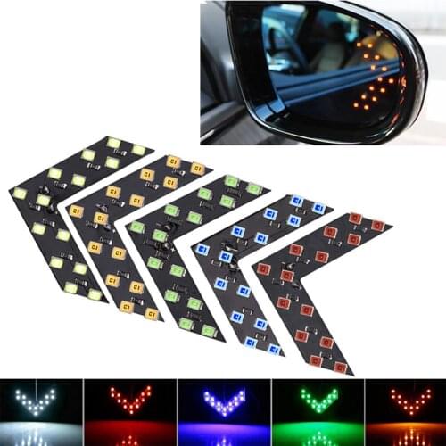 1x Car Led Decoration Light Arrow Panel Light For Car Rear View Mirror Indicator Turn Signal Light Car LED Rearview Mirror Light