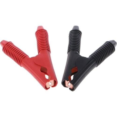 2 Pcs Vehicle Battery Charger Crocodile Alligator Booster Testing Clip Clamp G88B