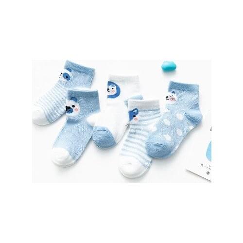 5Pairs/lot 0-3Y Infant Baby Socks Baby Socks for Girls Cotton Mesh Cute Newborn Boy Toddler Socks Baby Accessories