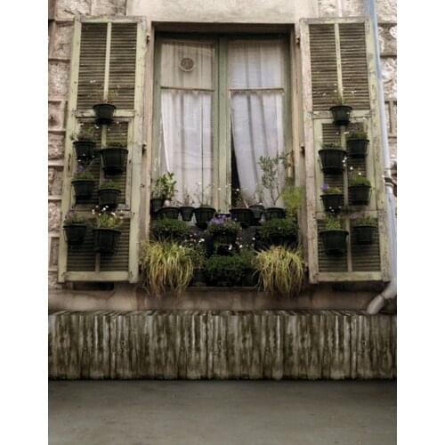 5x7ft Poor Window Flowers Photography Backdrops Photo Props Studio Background