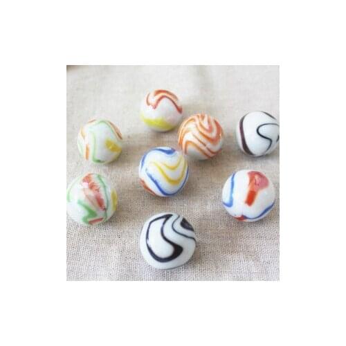 A5 25MM Childrens game machine pinball machine glass ball fishbowl flower pot decoration color wave package mail solid color