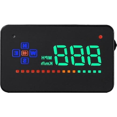 Car HUD A2 GPS 3.5 Inch Over Speed Warning Speedometer Head Up Display Real Time Drive Direction Projector