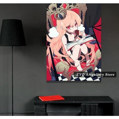 Bakemonogatari Oshino Shinobu Anime Wall Poster Room Home Decoration Wall Art For Living Room Boy Bedroom Wall Decor
