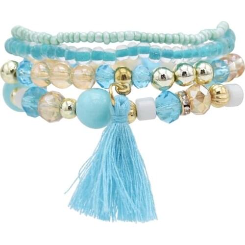 Bohemia Ethnic Delica Seed Beads Bracelets for Women Friendship Bracelet Jewelry Colorful Charm Bracelet Femme Handmade Jewelry