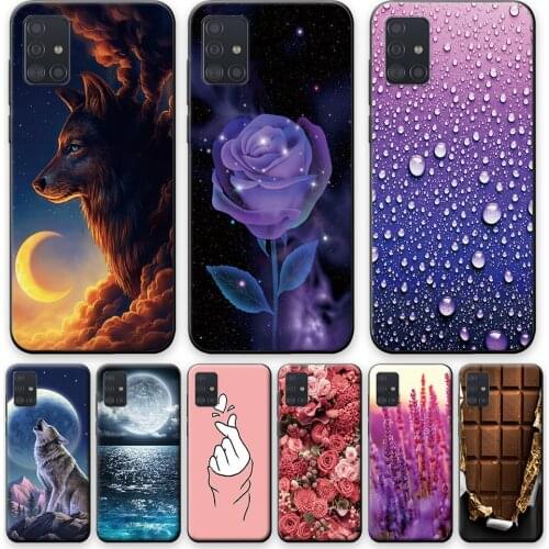 For Samsung Galaxy M51 Case Cover SM-M515F/DSN Soft Slicone Animal Phone Cases For Samsung M51 M 51 Cute Cover Bumper Etui Shell