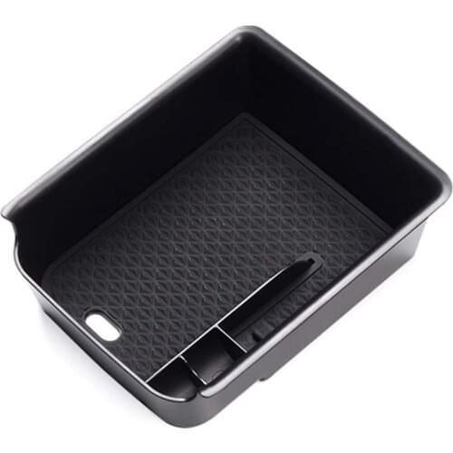 Car Organizer Box for VW Volkswagen Golf 8 MK8 CD1 GTI GTE 2020 2021 2022 Armrest Storage Container Holder Flocking Accessories