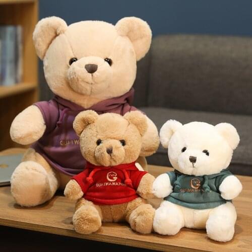 New 25-45CM Creative Sweater Teddy Bear Plush Toy Doll Cute Doll Wedding Decoration Child Girl Birthday Christmas Gift