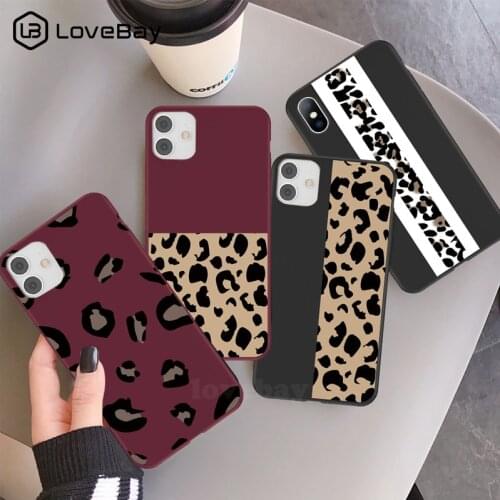 Lovebay Fashion Leopard Print Phone Case For iPhone 12 Mini Pro Max 11 Pro X XR XS Max 8 7 6 6s Plus SE 2020 Soft TPU Back Cover