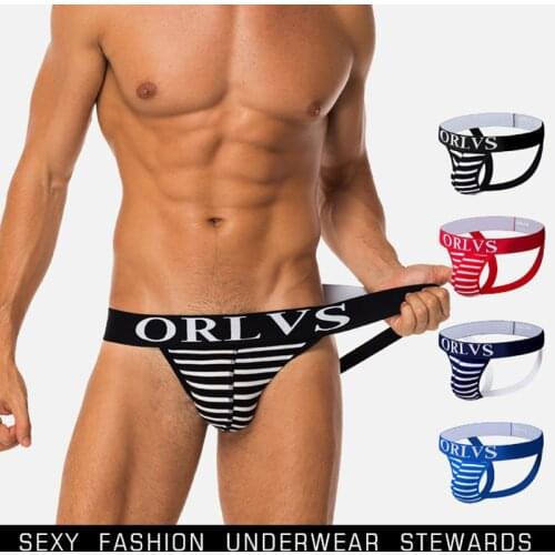 Men Briefs Underwear Male Lingerie Jockstrap G String Thongs Men Undershort Pure Cotton Solid Briefs Panties Jockstraps