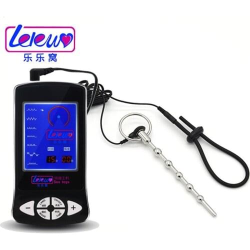 Newest! Electric Shock Orgasm Masturbator Metal Urethral Plug Penis Sing Urethral Dilators Gay Sex Toy Adult Products Sex Shop