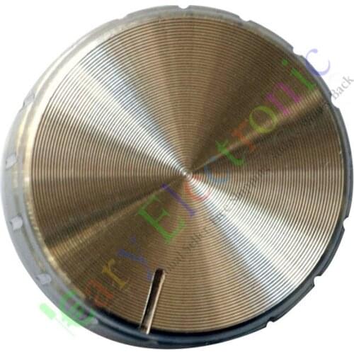 Wholesale and retail 100pc 26mm Pedal Top skirted Silver knob Guitar tube Amp JAZZ BASS audio DIY part free shipping