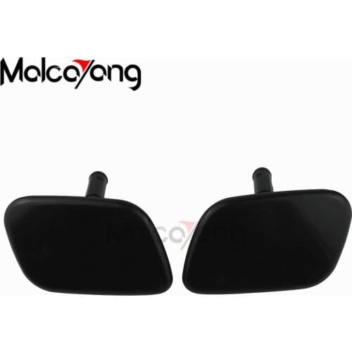Pair of Front Bumper L&R Headlight Washer Lift Cylinder Spray Nozzle Jet Cap for Hyundai Santa Fe MKII 2009-2012