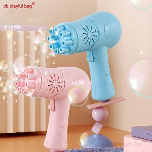 PB Playful Bag Outdoor sports electric hair dryer bubble machine lighting music childrens toys Cool gifts in summer TG27