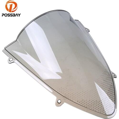 POSSBAY ABS Plastics Bike Motorcycle Windshield for Kawasaki ZX250R 2008-2012 Scooter Bicicleta Wind Deflectors Double Bubble