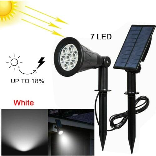7 LED Milticolor Solar Spot Lights Night Wall Light Changing Garden Light IP65 Waterproof Outdoor Yard Lamp Solar lawn light